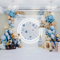 Фотозона на 1 годик Мишки и звезды