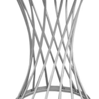 Серебряный коктейльный стол Dekart glass